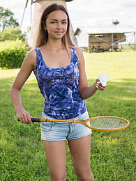 Teens4Free presents: This hot busty babe shows every inch of her perfect body in the park with a great smile