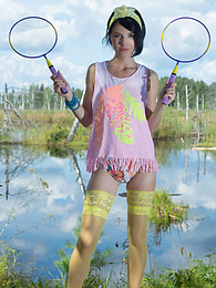 Teens4Free presents: Stunning skinny teen plays around with her body on the lap of nature with the blue sky complimenting her beauty.
