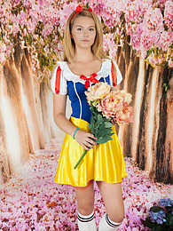 Teens4Free presents: This blonde cutie has the right kind of shapes to show off and she is not shy to go all in and throw her cloths on the ground.