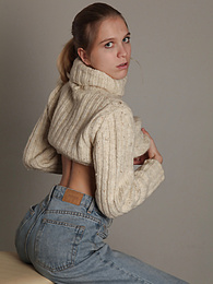 Teens4Free presents: Very shy and modest teen girl gets undressed showing off her fresh and natural naked body
