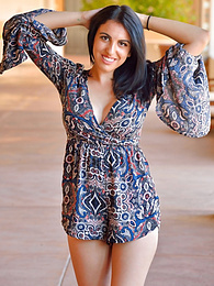 Teens4Free presents: Sultry women Saraya and her girlfriend caressing each other outside