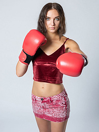 Teens4Free presents: Sexy Ukrainian belle Oxana Chic strips off her clothes and poses nude in a gym